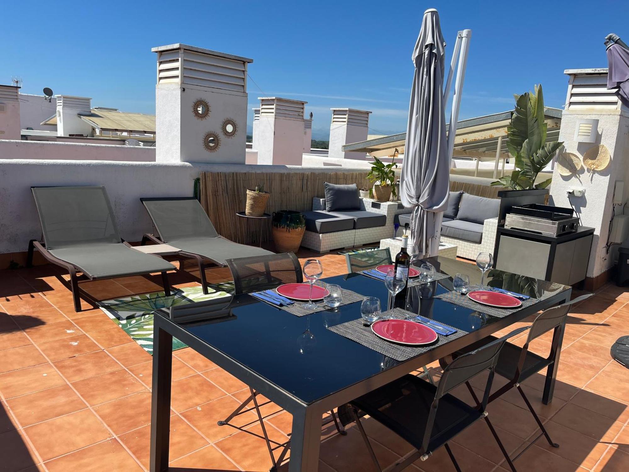 Appartement Avec Terrasse Sur Le Toit Vue Mer ロザス エクステリア 写真